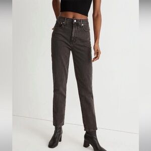 Madewell Women's High Rise Jeans in Dark Gray